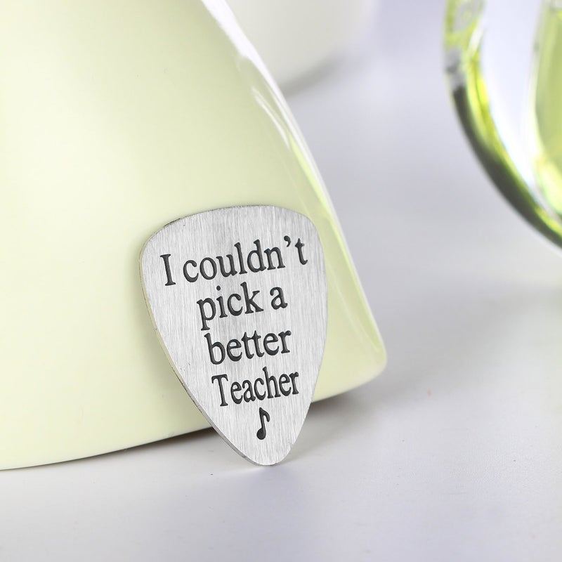 YeeQin I Couldnâ€™t Pick A Better Teacher Musical Guitar Pick Jewelry Gift for Teachers Blessings to the Teacher - Image 4